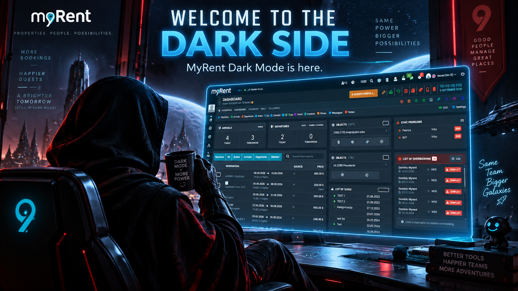 MyRent Dark Mode - Welcome to the Dark Side