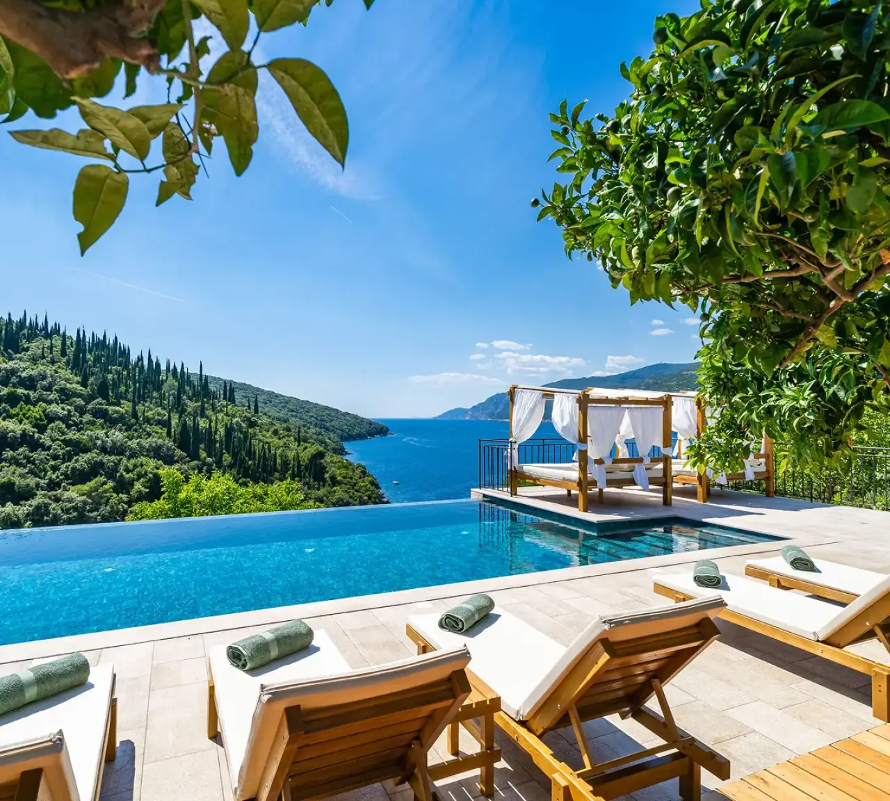 A private villa in the VIP Holiday Booker offering with a pool and relaxation area